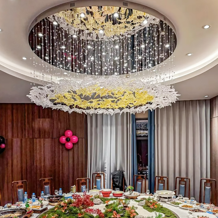 Luxury Ceiling Chandelier and Lamps Custom Large Chandelier Elegant Lighting for Kitchen Sales Office Living Room Residential