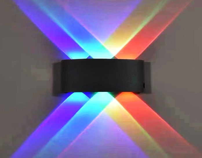 RGB Wall Lamp Waterproof IP65 4w 6w Modern and Minimalist LED Aluminum Indoor bar KTV and Outdoor Hotel Corridor Wall Light