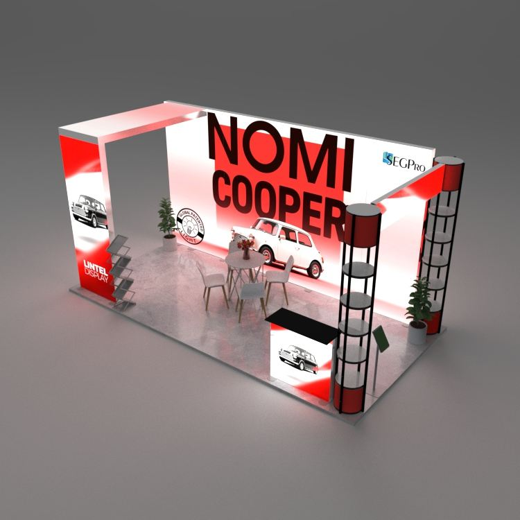 Free Design Portable Backlit Exhibition Booth Design Portable Trade Show Backdrop LED Advertisement Display Light Box
