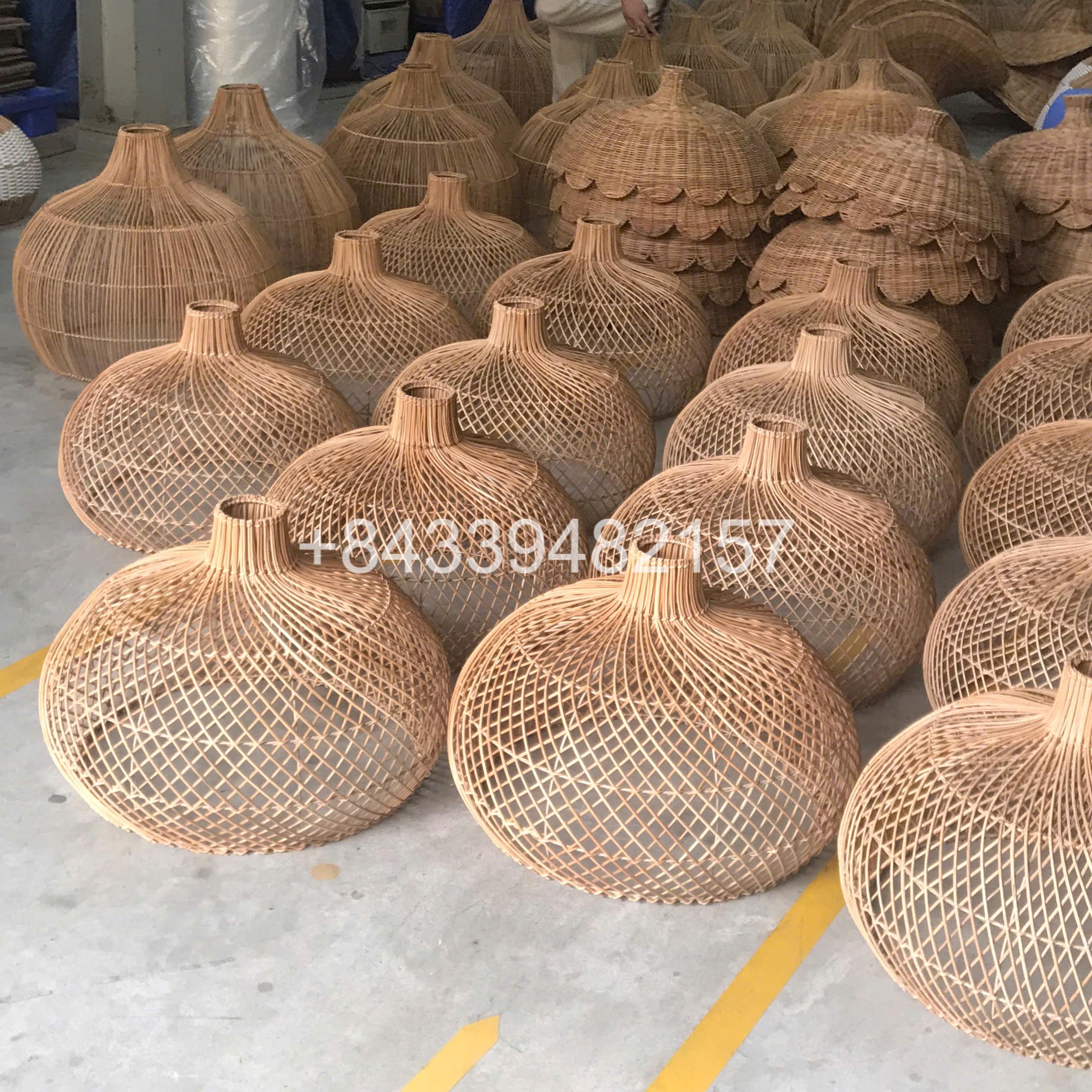 Home Decoration Indoor Lampshade &amp; Pendant Big Rattan Lampshade/Chandelier High Quality for Living Room/ Hotel/Restaurant