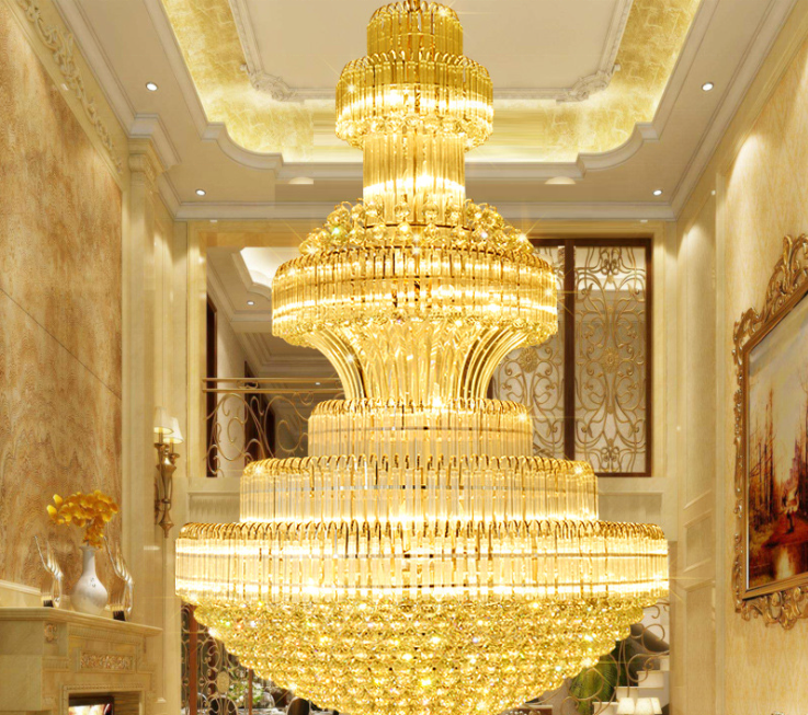 JYLIGHTING Modern Luxury Crystal Ball Chandelier Large K9 Crystal Pendant Light Switch Energy Saving LED Warm White Office Hotel