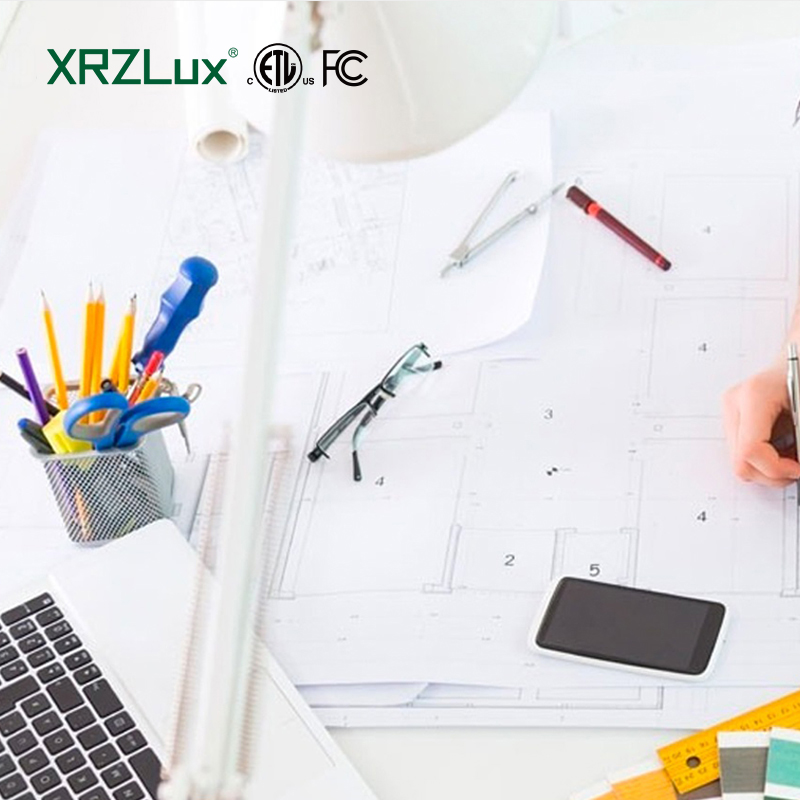 XRZLux Professional LED Lighting Modern Design Optimized Environment Service Layout Plan DIALux Simulation for Indoor Lighting