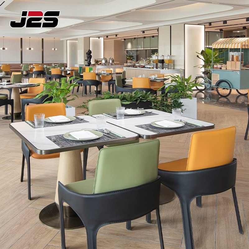 J2s Commercial Restaurant Furniture Set Tables and Chairs for Hotel Buffet Area