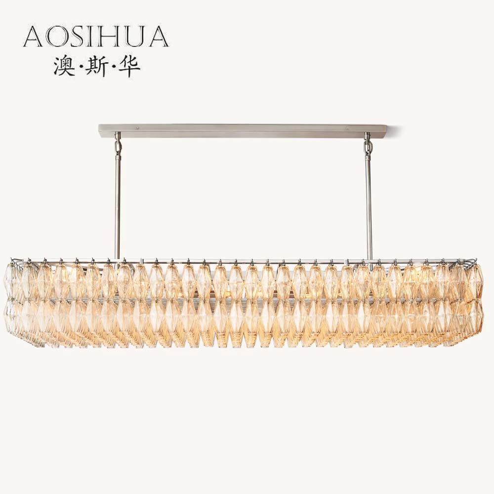 Contemporary Luxury Black Gold Crystal Glass LED Chandelier with Adjustable Height Dimmable Lighting for Home Office Hotel Use