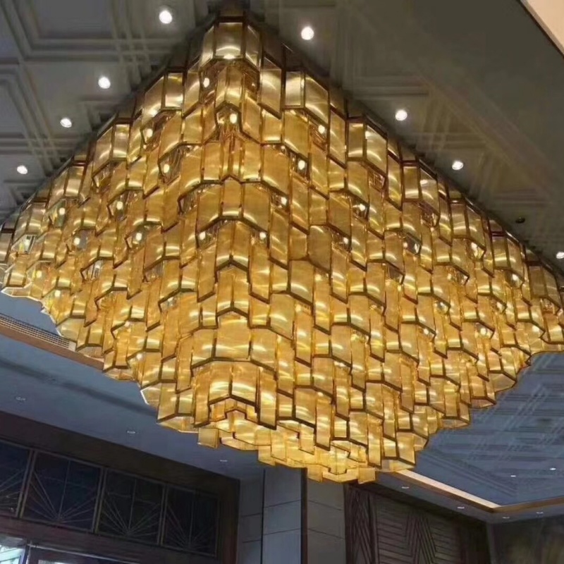 Modern Luxury Crystal LED Ceiling Lights Large Gold Round Chandeliers for Home Office and Banquet Halls Manufactured Product