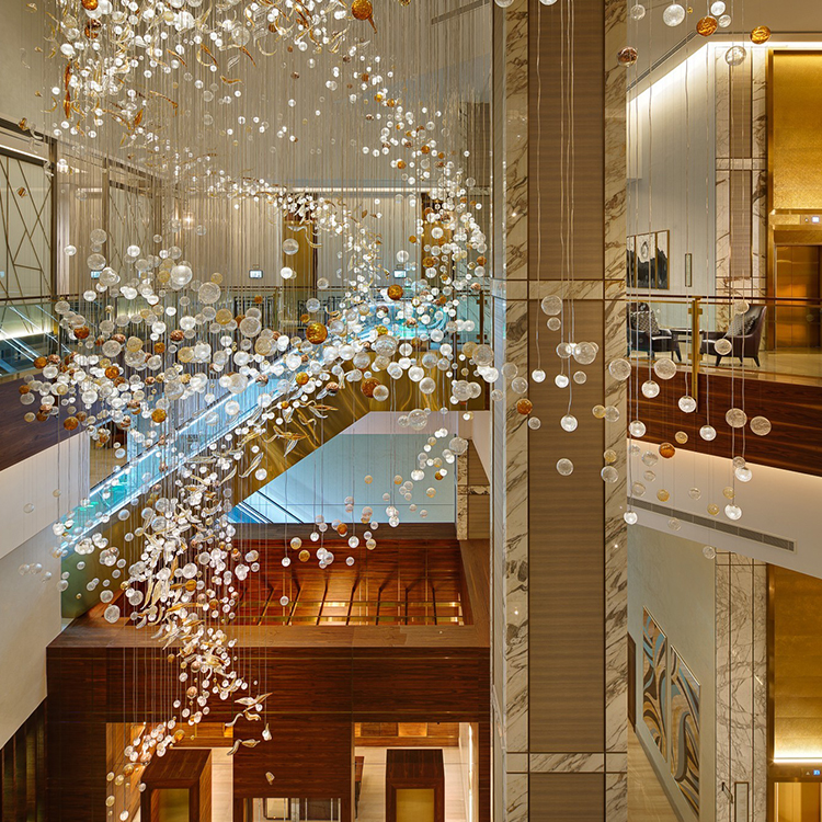 Exquisite Customization Decorative Chandelier Engineering Light Creative Hotel Lobby Art Lighting Pendant Light