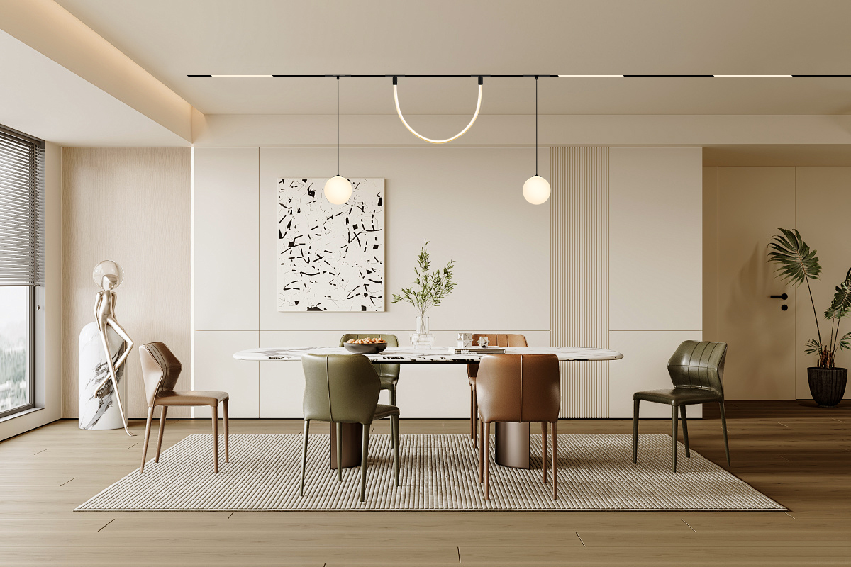Nordic 48V Magnet Track Mounted Pendant Ball Light Hanging Lamp Home Decor Lighting for Home Shop Hotel Real Estate Decoration