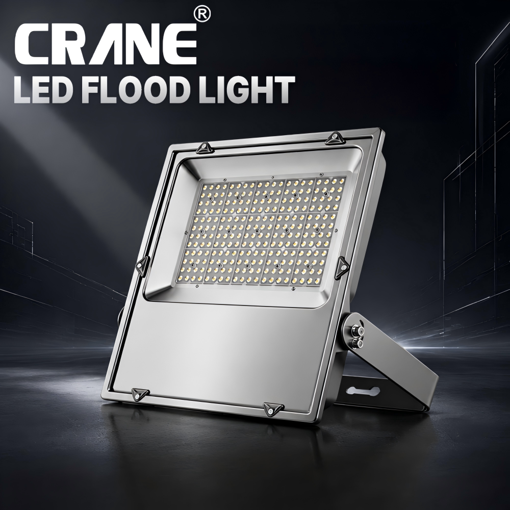Stadium Street Area Lighting Fixture Ra80 LED Parking Lot Flood Light IP66 Rated 5-Year Warranty Adjustable Beam Angle
