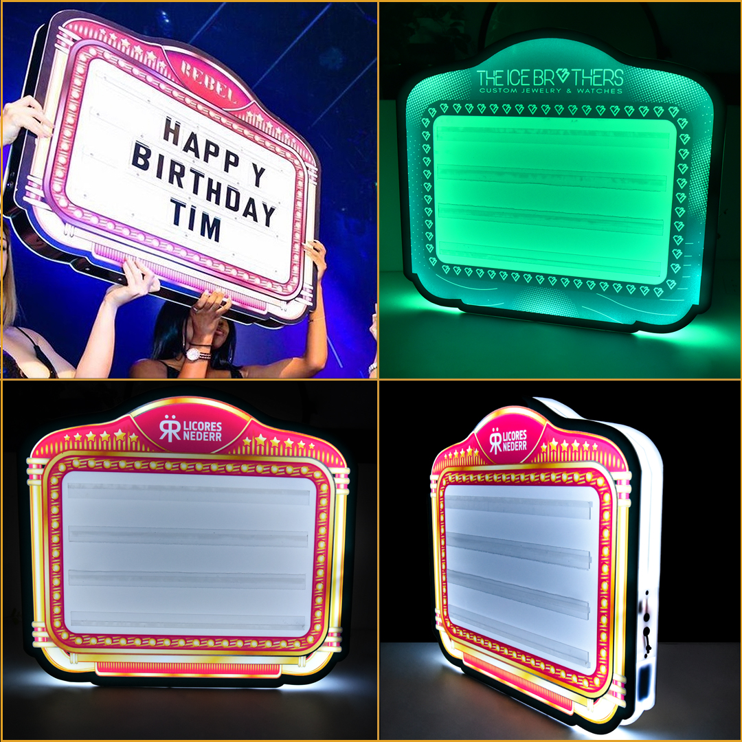 Custom No MOQ LED Bottle Presenter Glorifier Display VIP Service with Customized Night Club Bar Lounge Logo