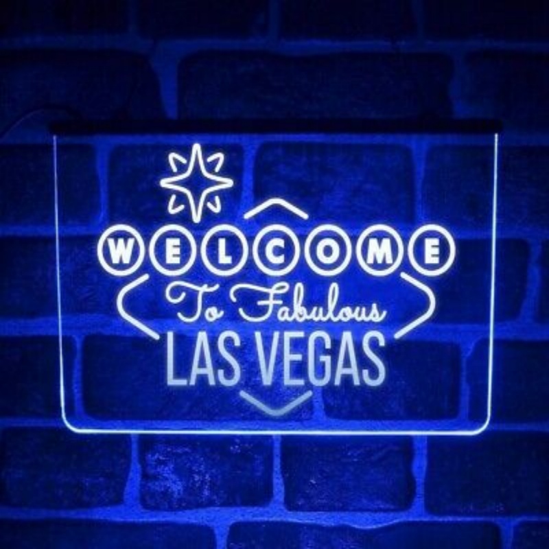 Custom Welcome to Fabulous Las Vegas Led Neon Sign Acrylic Board logo Neon Lights for Hotel Sport Beer Illumination Neon Lights