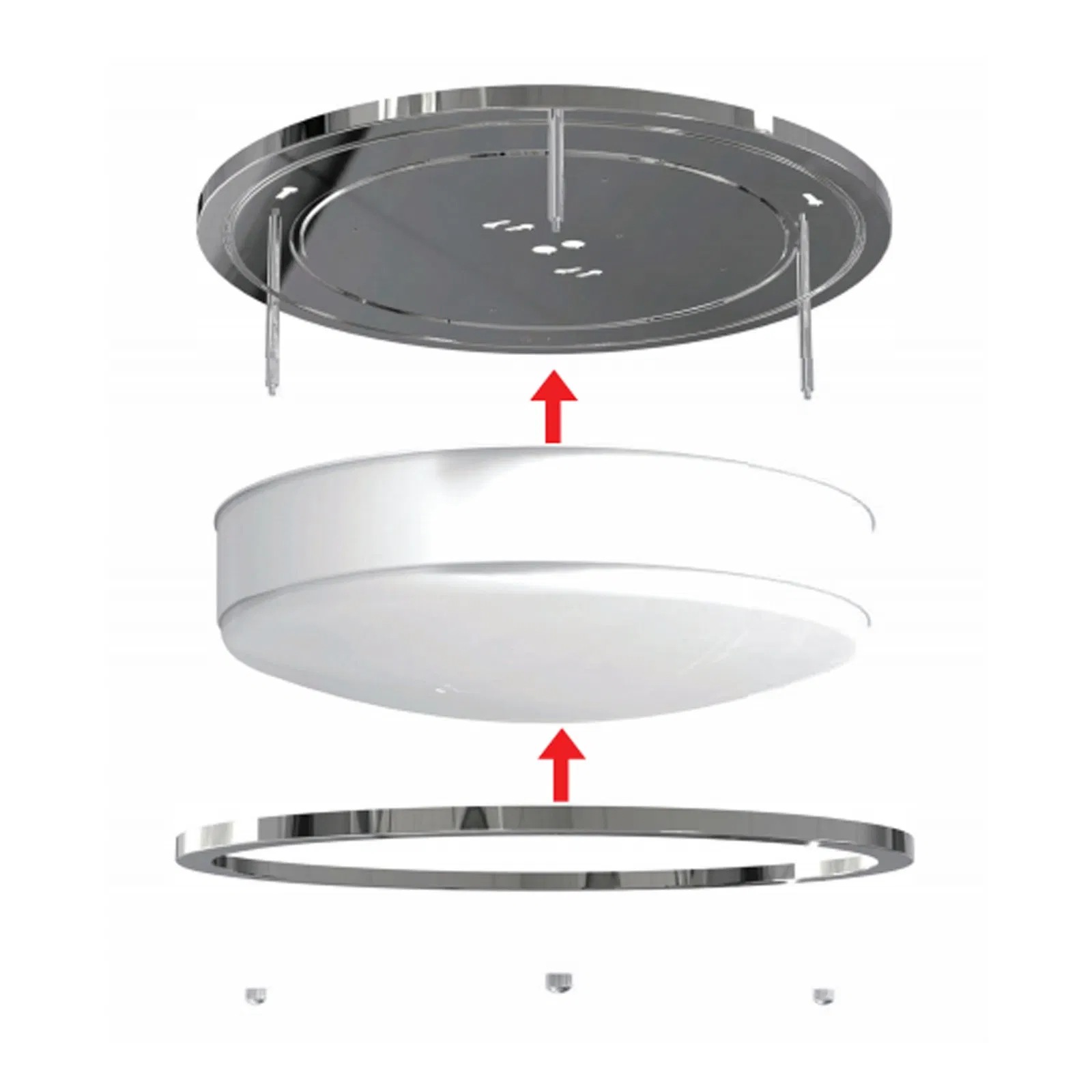 UL/ETL Listed Slim Double Ring 120V LED Flush Mount Light 2700K-5000K CCT Tunable LED Ceiling Light