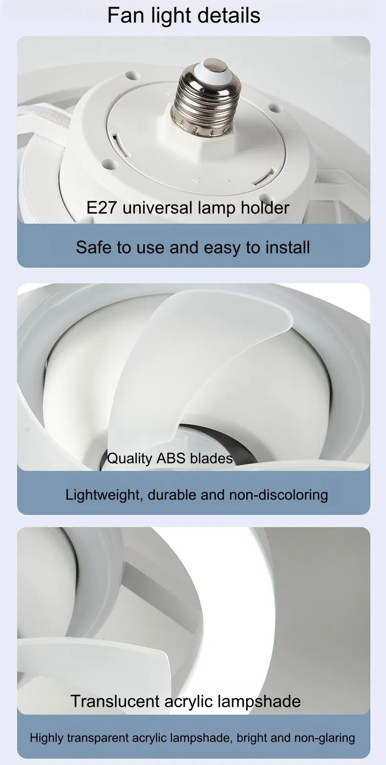 LED Modern Ceiling Fan Lamp Detail 6