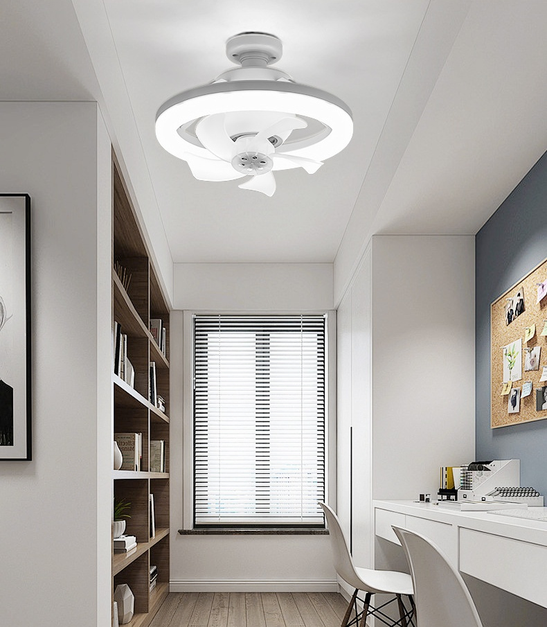 Smart Lighting Livingroom Home Deco LED Modern Ceiling Fan Lamp