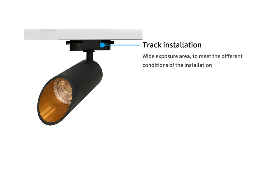 Adjustable Metal Track Light Bar Track Lighting Commercial Dali Dimmable Focus LED Track Lighting for Fashion Store