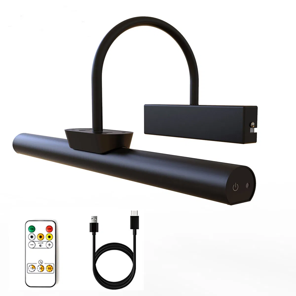 Battery Operated Picture Light with Touch Remote Control, Dimmable LED Art Light