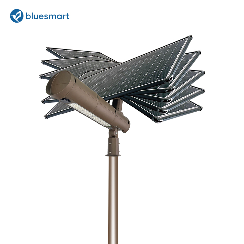 Smart Solar Light with Motion Sensor Auto Brightness Adjustment LED Battery Lamp