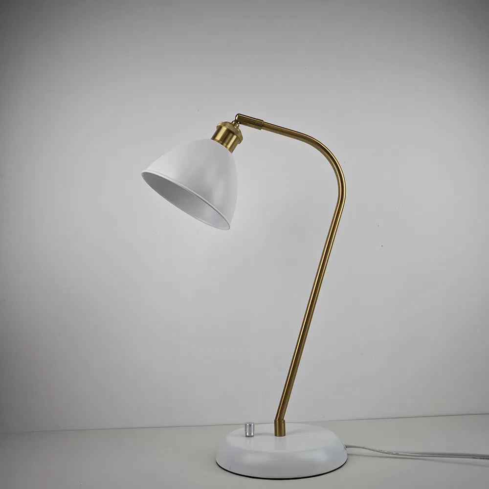 Nordic Task Lamp Bedroom Bedside Reading Table Desk Lamp Swivel Joint Adjustable Direction Rotary Button