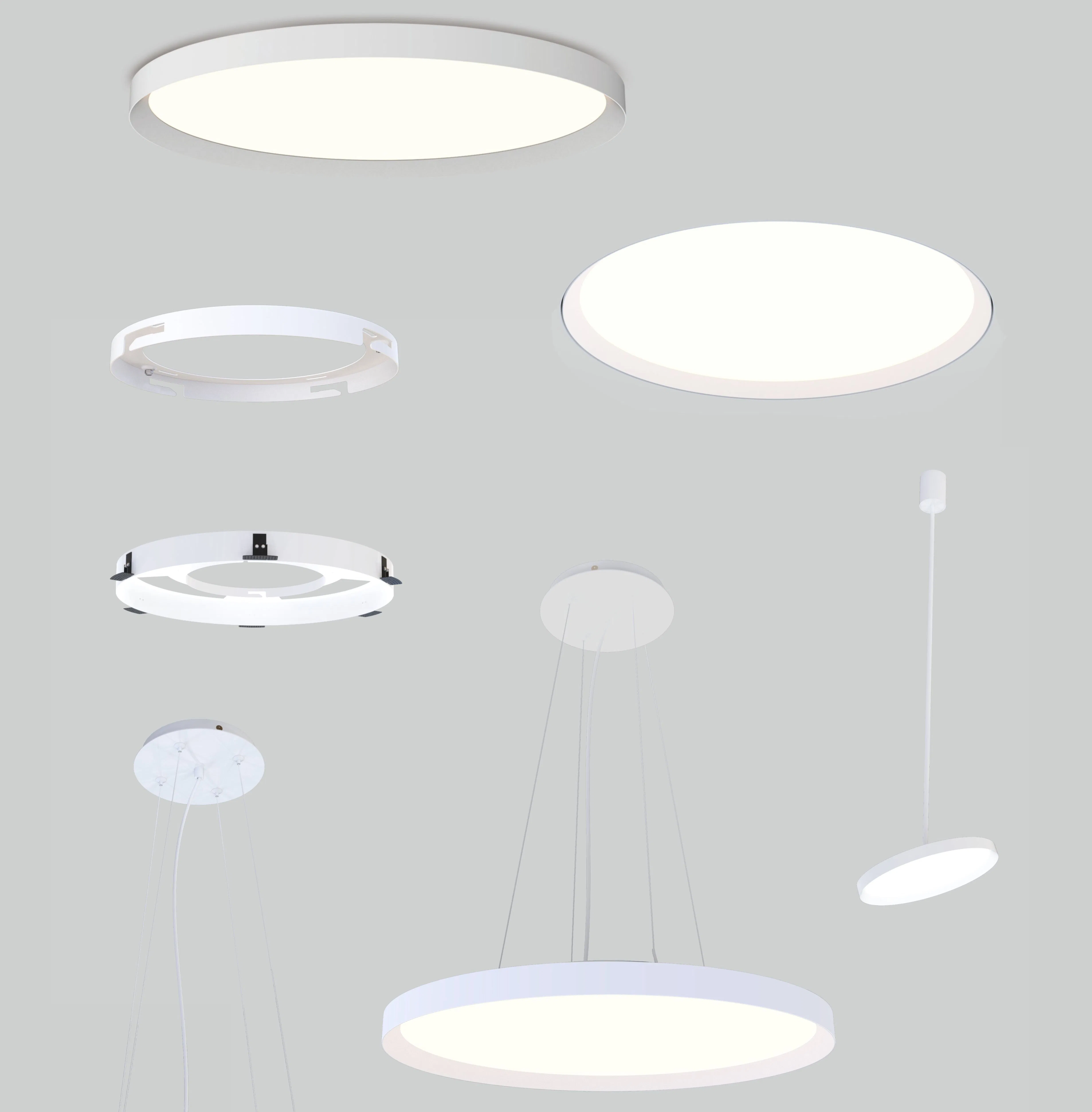 36W-84W Aluminum Recessed Surface Mounted Pendant Slim Ceiling LED-Bulb Panel Light