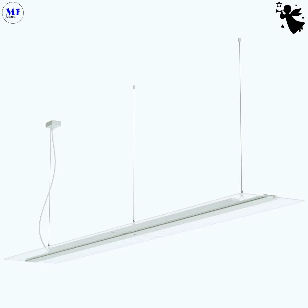 Slim High Art 50W 60W 75W 1*4 1*5 Smart Dali 0-10V Dimmable Dimming LED Pendent Panel Lamp for Office Room Workstation Work Place Restaurant Cafeteria