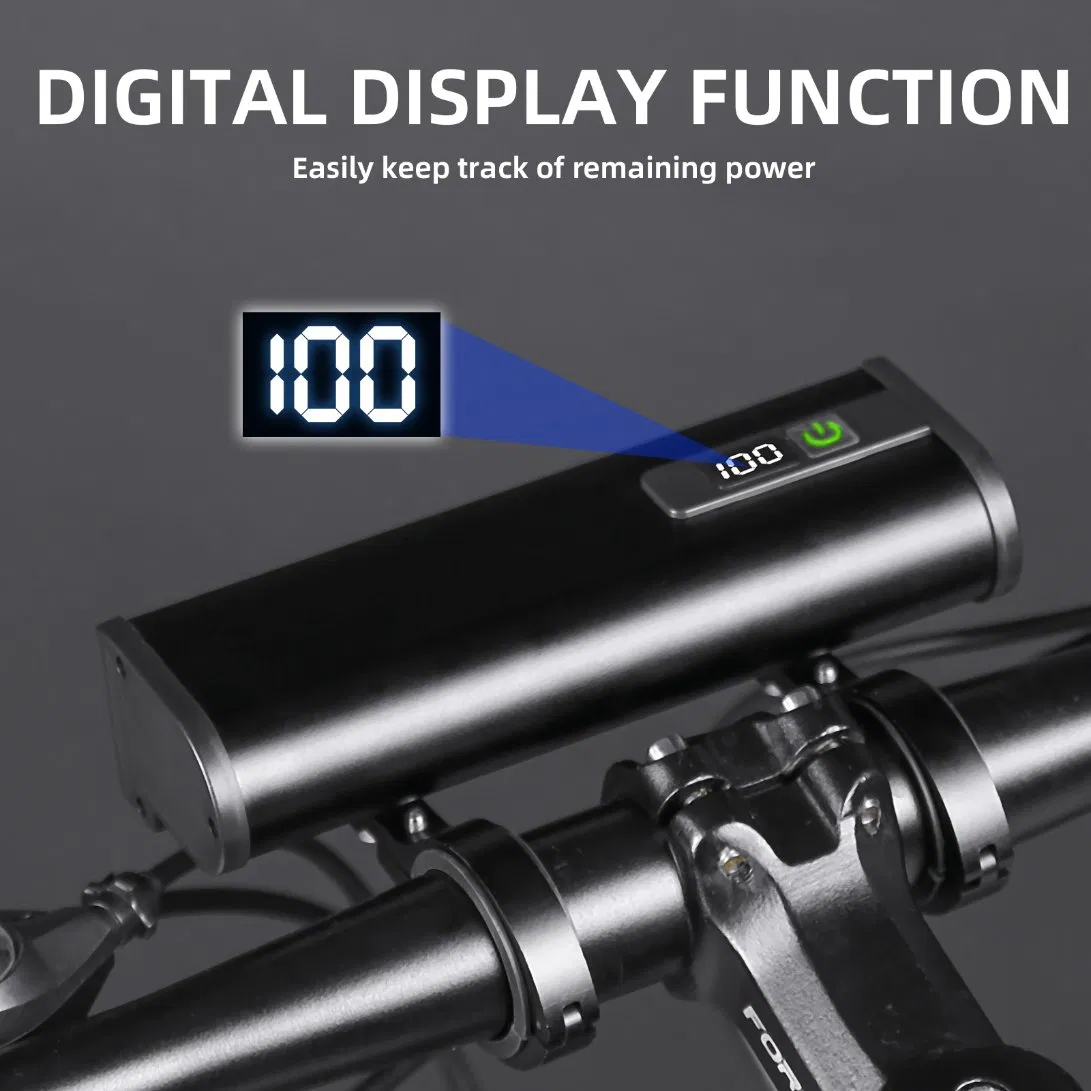 2400 Lumen Bike Lights, USB-C Rechargeable Bicycle Light, Super Bright Bike Lights for Night Riding, IP65 Waterproof Bicycle Headlight, for Commuters Adults and