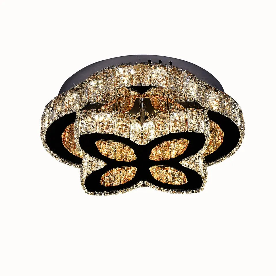 Modern Crystal LED Flush Mount Ceiling Light Pendant Light for Indoor