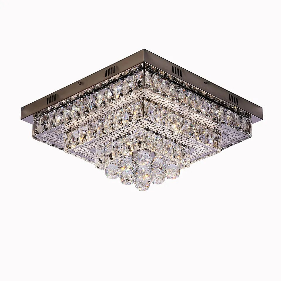 Modern Crystal LED Flush Mount Ceiling Light Pendant Light for Indoor