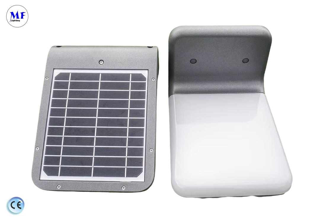 Factory Price 5.2ah Li-ion Battery IP66 Waterproof Smart Light-Control LED Solar Wall Lamp for Villa Gardens and Resort Hotels