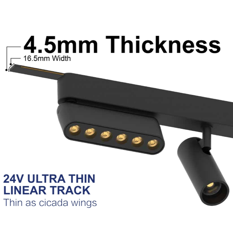 Indoor Household Safety Voltage 24V LED Track Light System Lighting