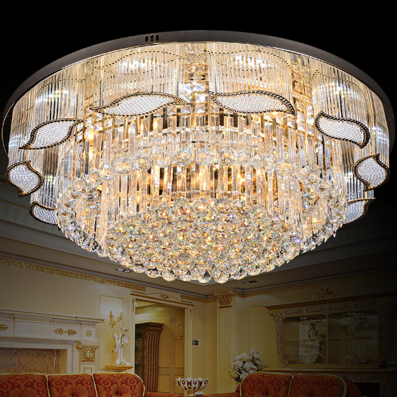 Elegant Customized Crystal Flush Mount Ceiling Light for Modern Spaces