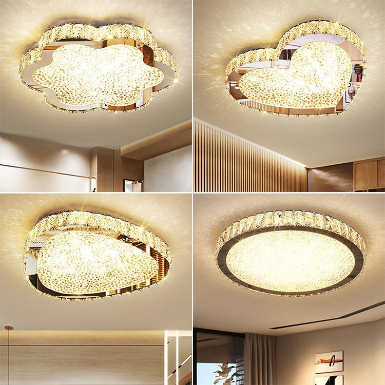 Bedroom Decoration Stainless Steel Flush Mount LED Ceiling Light