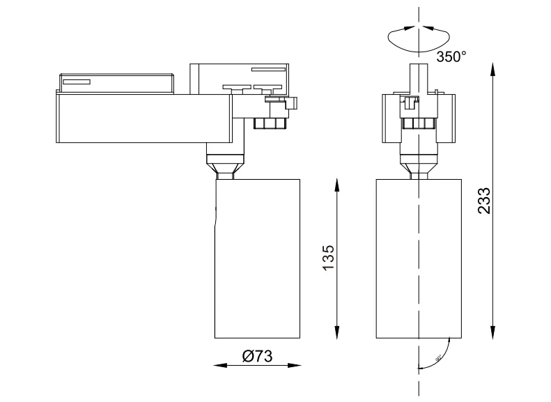 30W LED Track Lighting