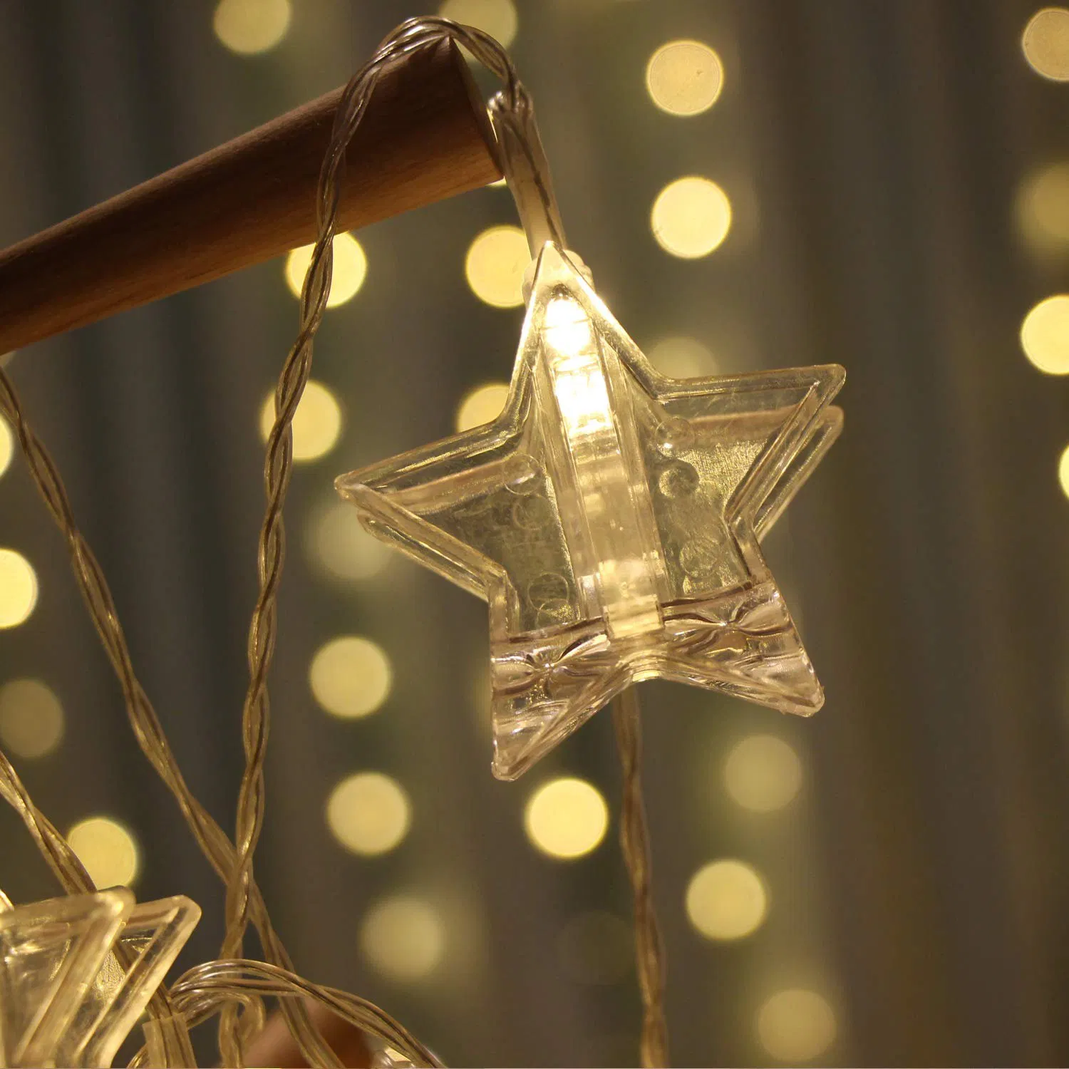 LED Star Photo Clips String Lights