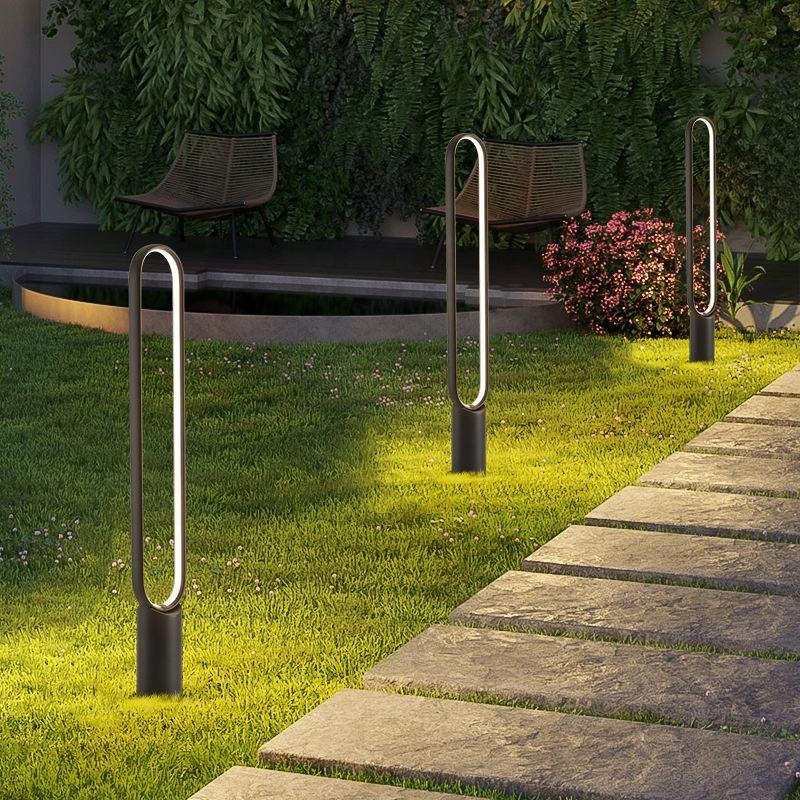 Outdoor IP65 New Solar Garden Waterproof Lights Bright Lawn Courtyard Solar Powered Path Lights Landscape Decorative Light