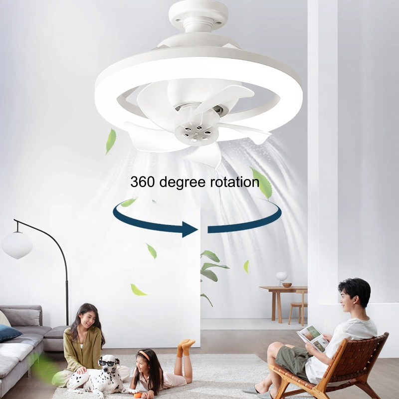 Smart Lighting Livingroom Home Deco LED Modern Ceiling Fan Lamp