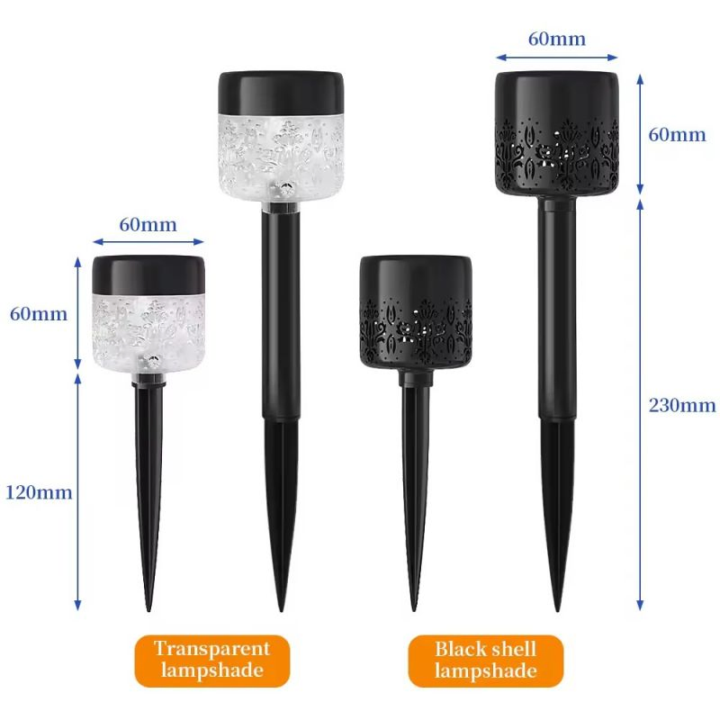 LED Outdoor Solar Hollow Projection Lawn Light Decorative Garden Courtyard Path Plug-in Lamp