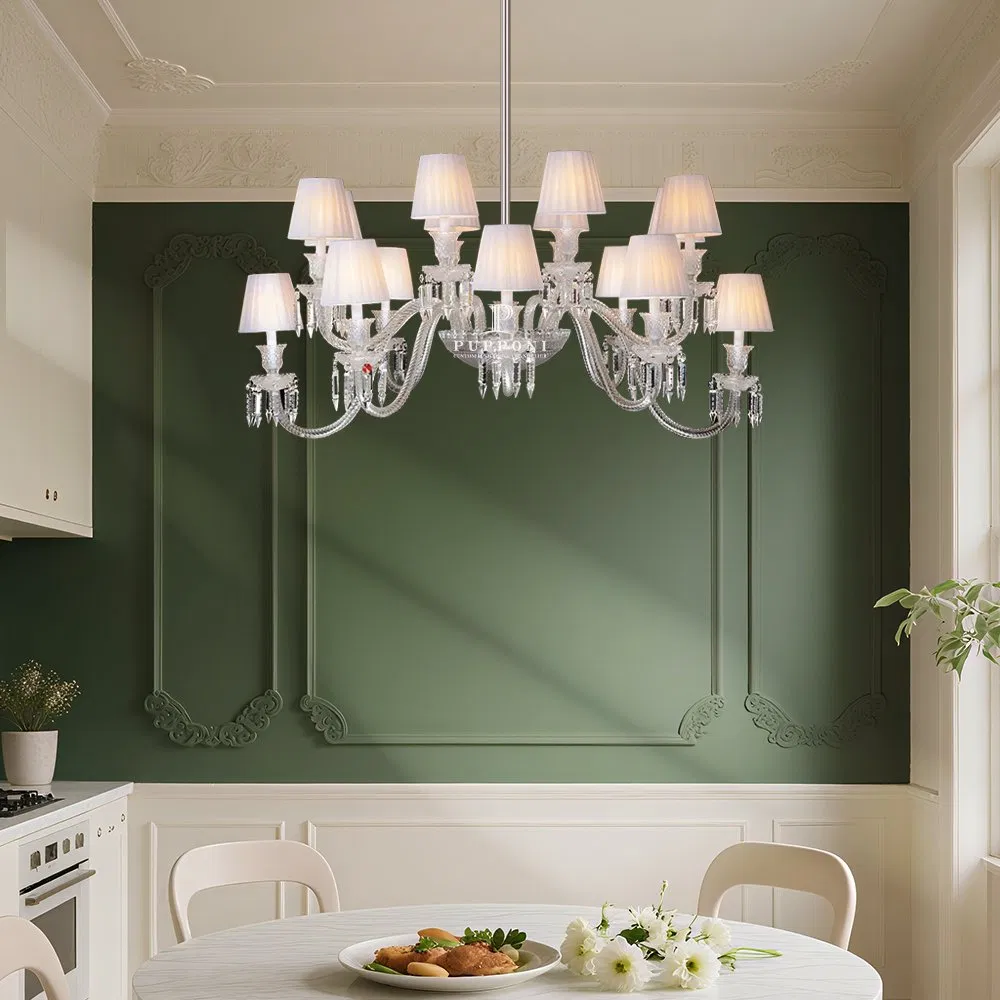 High Ceiling Luxury LED Chandeliers Villa &amp; Hotel Staircase Lighting Fixture Crystal Chandelier Pendant Light for Dining Room