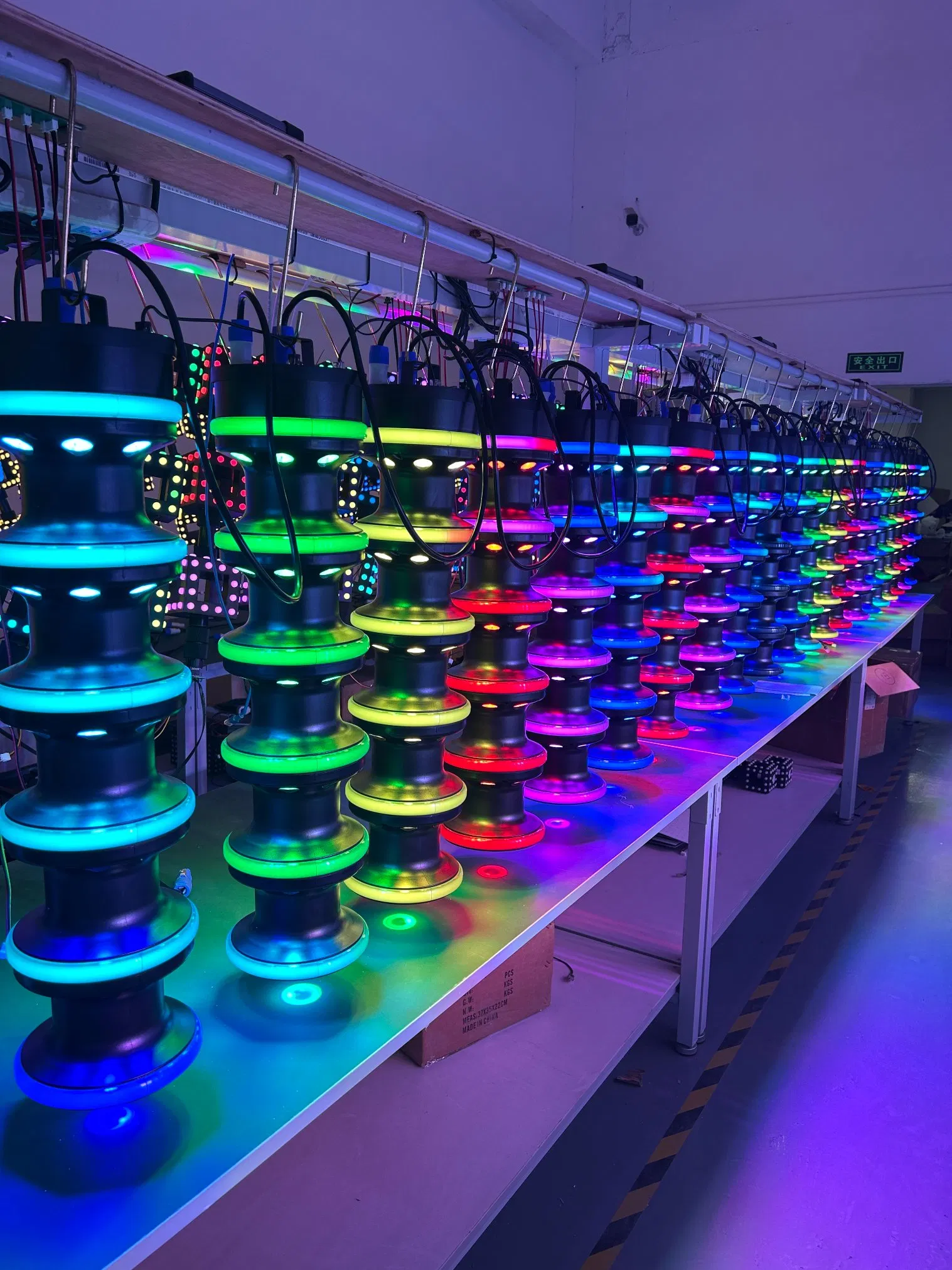 New Colorful 3D Matrix Bamboo Light 3-Layer String with Beam for Disco