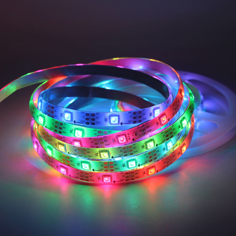 5V RGB Smart Strip Light 30LED with Seven Color USB Connectivity Copper Lamp Body Atmosphere Light Strings
