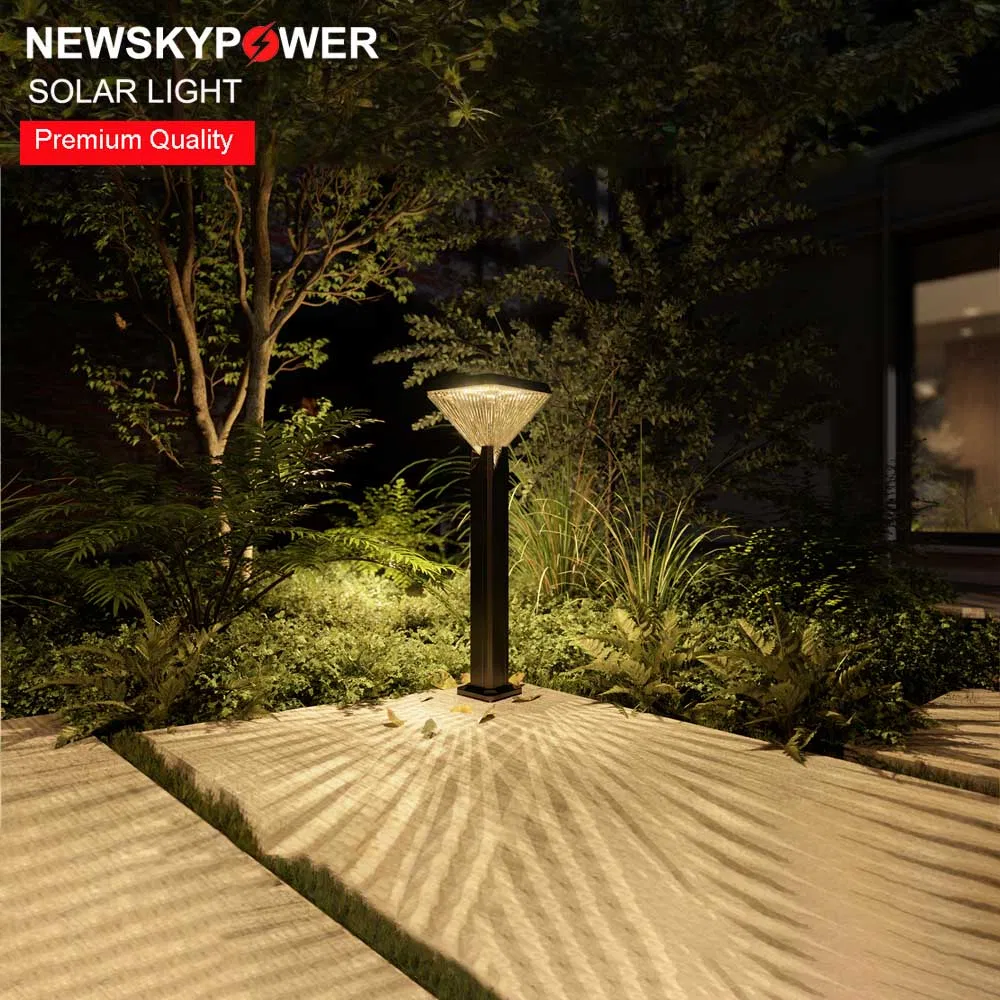 780mm Height IP65 Super Bright Outdoor Path Garden Bollard Light Mj-dB780 Diamond LED Solar Lawn Light