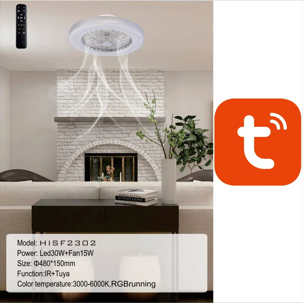 Modern LED Ceiling Fan Lamp Detail 3