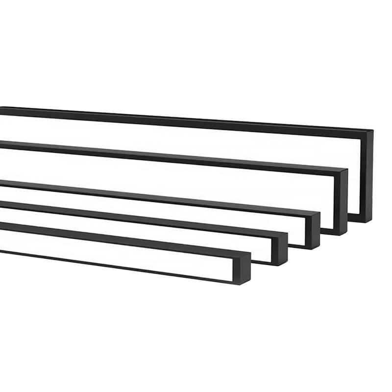 Commercial Indoor LED Batten Black Flush Mount Ceiling Pendant with Linear Light Fixture Premium Indoor Lighting