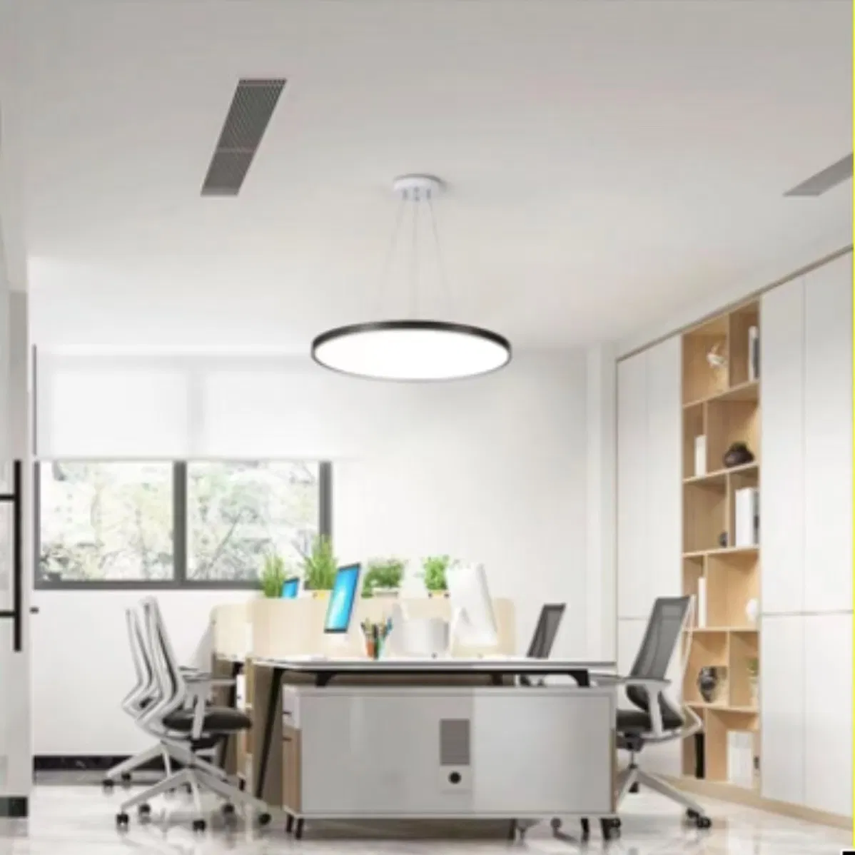 Round Motion Sensor Control Flush Mount Ceiling Light Voice Control Light LED Ceiling Light