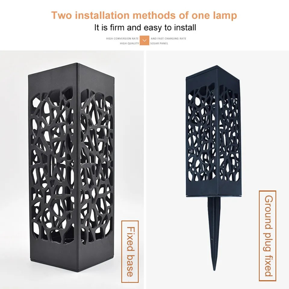 Outdoor Garden Decorative Lighting Lamp Waterproof LED Solar Powered Walkway Path Lights