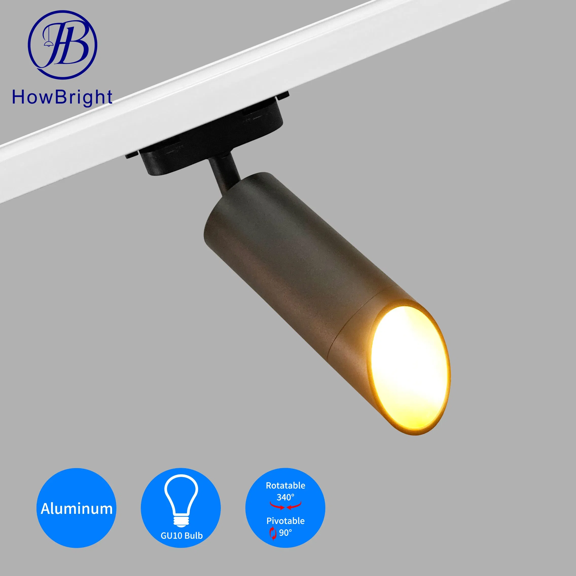 Adjustable Metal Track Light Bar Track Lighting Commercial Dali Dimmable Focus LED Track Lighting for Fashion Store