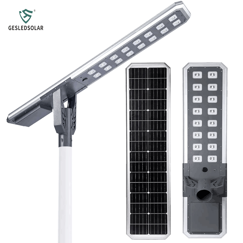 Durable Outdoor 300W Solar LED Street Light with Integrated Battery for Garden Path