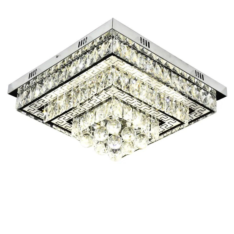 Modern Crystal LED Flush Mount Ceiling Light Pendant Light for Indoor