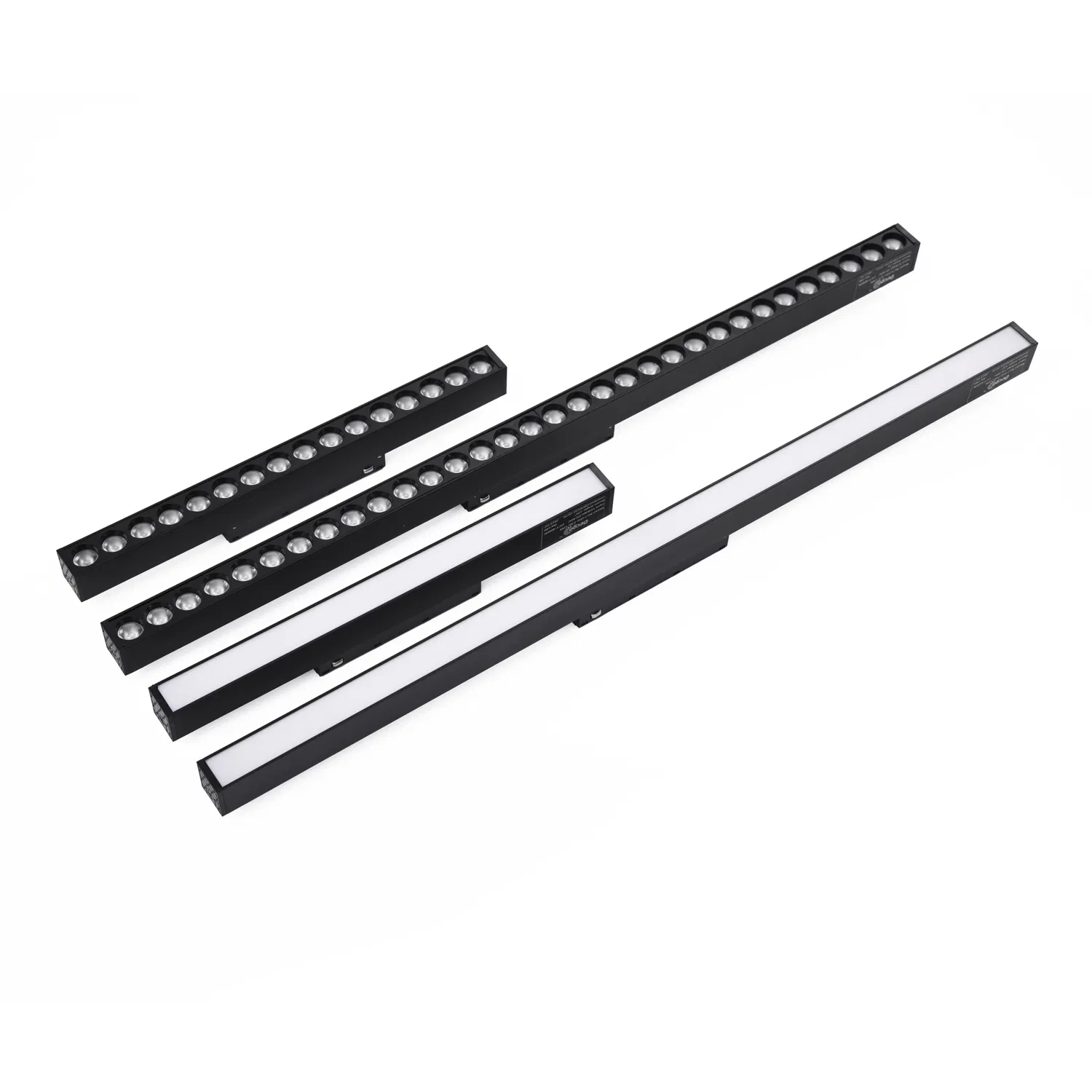 Ultra-Thin Magnetic Track Lighting System - Black/White Surface Mount LED Rail
