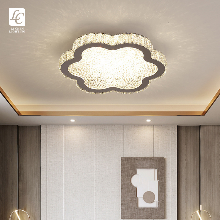 Bedroom Decoration Stainless Steel Flush Mount LED Ceiling Light