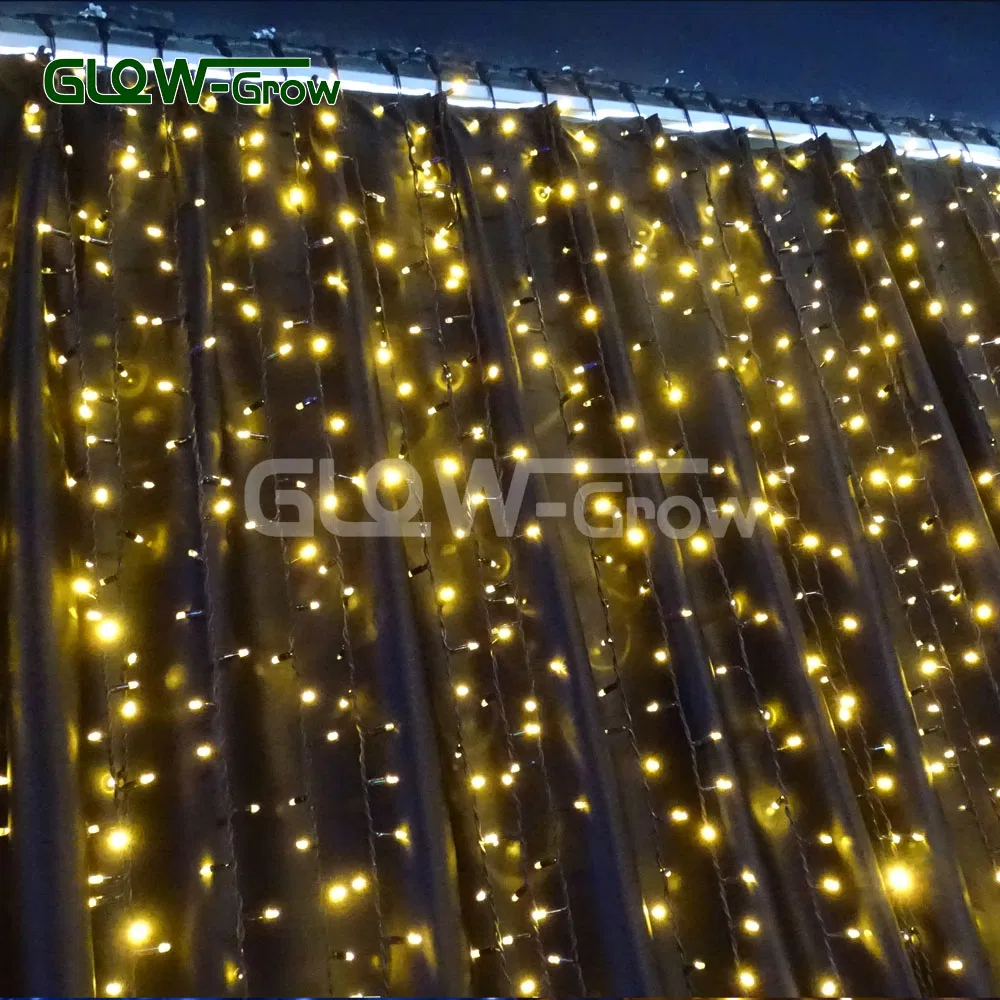 Waterproof LED Curtain Christmas String Light for Wedding Holiday Home Decoration