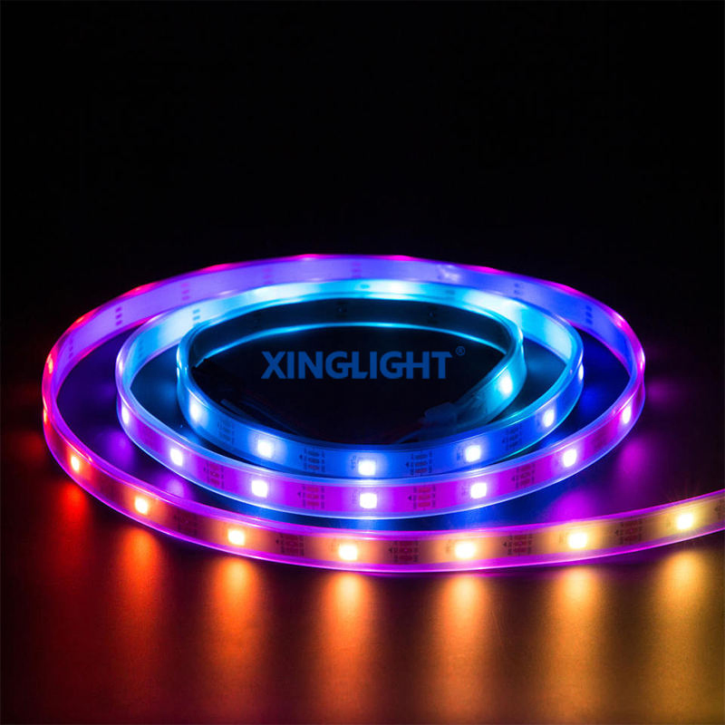 5V RGB Smart Strip Light 30LED with Seven Color USB Connectivity Copper Lamp Body Atmosphere Light Strings
